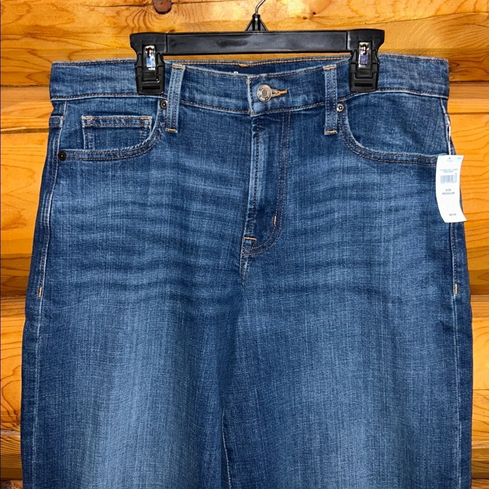 Gap NWT Mid Rise Wide Leg Jeans Size 29 Regular in Dark Wash - Picture 7 of 12